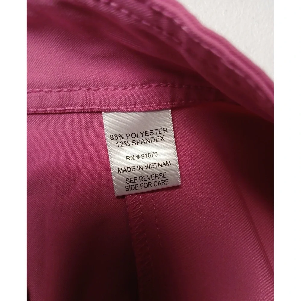 Pebble Beach Dry-Luxe Performance Pink‎ Golf Capri Womens 12 Bermuda Stretch